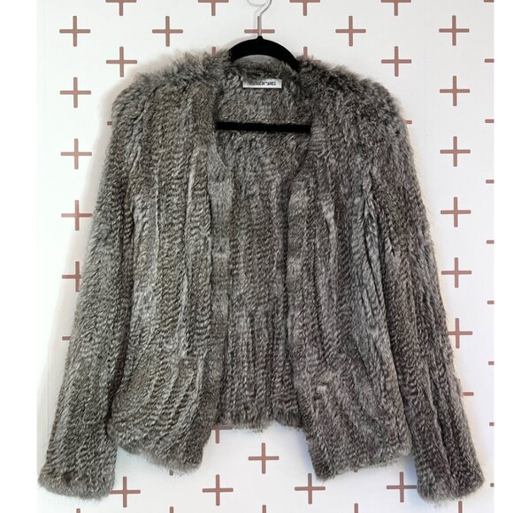 Elizabeth and James Fur Coat - knitted rabbit fur - Picture 1 of 4